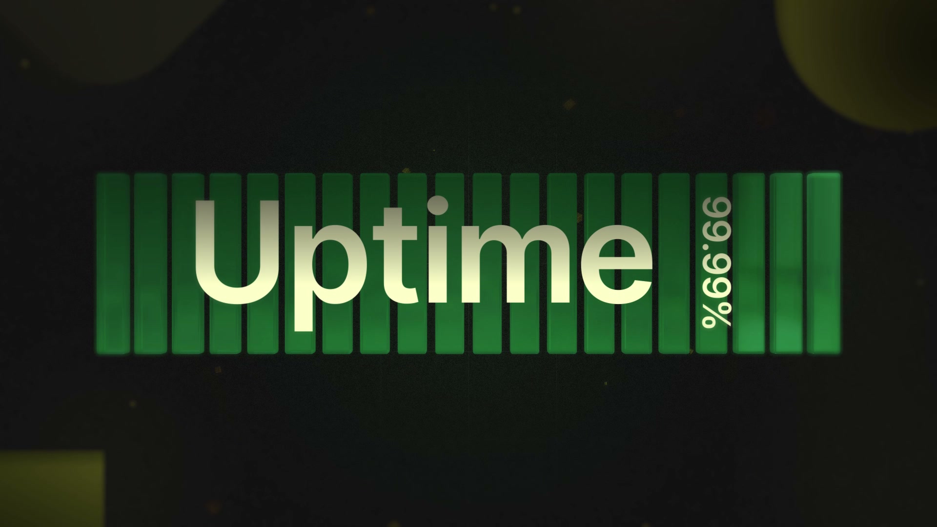 ClickHouse Cloud 99.99% uptime green bars